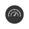 Download speed vector line icon. Indicator with arrow