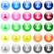 Download user account icons in color glossy buttons