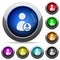 Download user account round glossy buttons