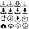 Download vector icon. interface illustration sign. load symbol. upload logo or mark.
