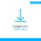 Download, Video, Twitter Blue Solid Logo Template. Place for Tagline