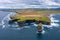 Downpatrick Head Eire sign amazing scenery aerial drone image Irish landmark Mayo Ireland