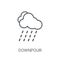 Downpour icon. Trendy Downpour logo concept on white background