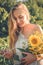 Downshifting, slow living, work life balance, wellness, wellbeing, healthy lifestyle. Young blonde women with