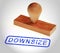 Downsize Home Stamp Means Downsizing Property Due To Retirement Or Budget - 3d Illustration