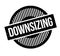 Downsizing rubber stamp