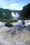 Downstream from Iguazu Waterfalls in Parque Nacional Iguazu, Salto Maria to Argentina