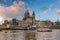 Downtown Amsterdam city skyline. Cityscape  in Netherlands