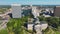 Downtown architecture of Columbia city in South Carolina. View of office and apartment buildings in american city. US