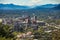 Downtown Asheville, North Carolina and Blue Ridge Mountains