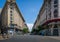 Downtown Buenos Aires Diagonal Norte Street with the Obelisk as background - Buenos Aires, Argentina