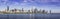 Downtown of Chicago morning panorama