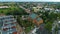 Downtown Church Ustronie Morskie Kosciol Centrum Aerial View Poland