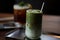 Downtown cold brew coffee & matcha green tea latte