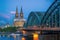 Downtown Cologne city skyline, cityscape of Germany