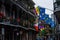 Downtown French Quarters in New Orleans, Louisiana on a Cloudy D