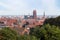 Downtown in Gdansk viewed from above