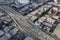 Downtown Los Angeles Interstate 10 Freeway Aerial