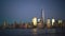 Downtown Manhattan skyline at night