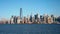 Downtown Manhattan skyline at sunny day