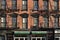 Downtown Manhattan Tenement Buildings with New Trendy CafÃ© Shop Developments Gentrification