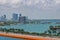 Downtown Miami Beach Florida. Intercostal waterway.