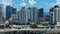 Downtown Miami skyline Aerial Fly North City Skyline Medium