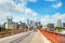 Downtown Minneapolis as seen from the Stone arch bridge