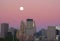 Downtown Minneapolis Dusk Moon