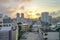 Downtown Naha city skyline in Okinawa, Japan