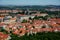 Downtown of Prague, aerial view