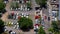 Downtown Salvador de Bahia Top view parking with trees and cars