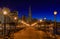 Downtown San Francisco and the Transamerica Pyramid at Chrismas