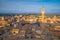 Downtown Siena skyline in Italy