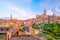 Downtown Siena skyline in Italy