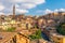 Downtown Siena skyline in Italy