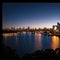 Downtown Sydney skyline in Australia at twilight made with Generative AI
