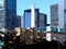 Downtown Toronto. tall, reflective glass office tower buildings and bank headquarters