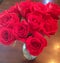 A dozen red roses
