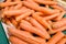 Dozens of carrot randomly piled up