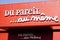 DPAM sign text and logo sign store of Du Pareil Au MÃªme front of children shop for