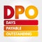 DPO - Days Payable Outstanding acronym