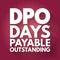 DPO - Days Payable Outstanding acronym, business concept background