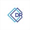 DR letter logo design on black background.DR creative initials letter logo concept.DR letter design