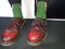 Dr Martens boots red vintage socks shoes leather