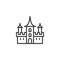 Dracula Castle outline icon