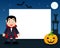 Dracula Halloween Horizontal Frame