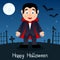 Dracula Happy Halloween Card
