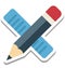 Draft Tools, Pencil Isolated Vector Icon