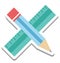 Draft Tools, Pencil Vector Icon